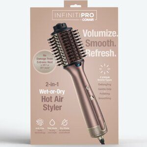 NEW-IN-BOX INFINITI PRO CONAIR 2-in-1 Wet-or-Dry Hot Air Styler